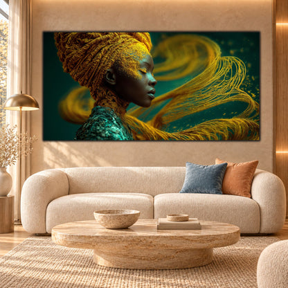 Tablou Dormitor Elegant – Gilded Breath