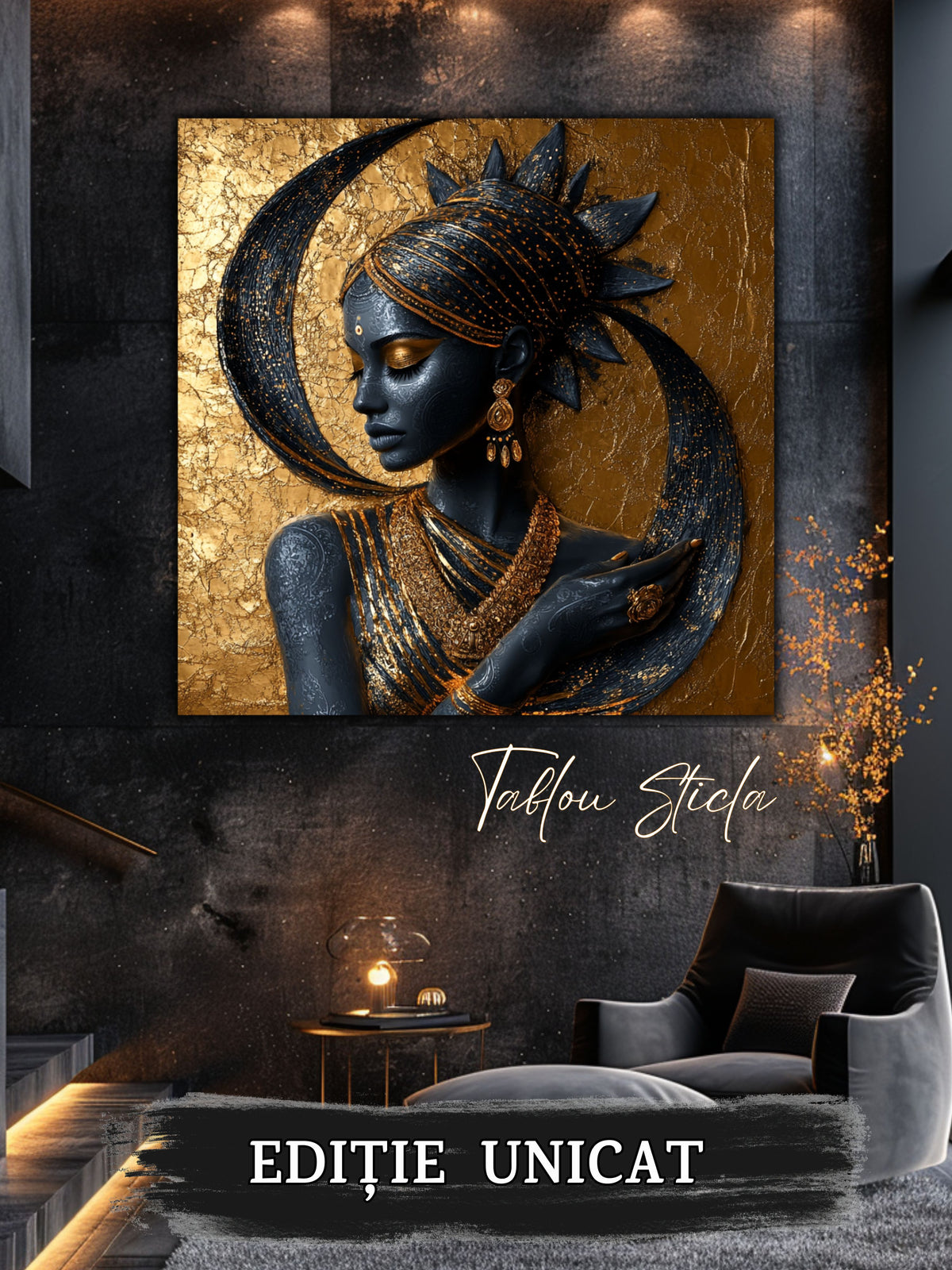Tablou Sticla - Aurum Divinum - 04