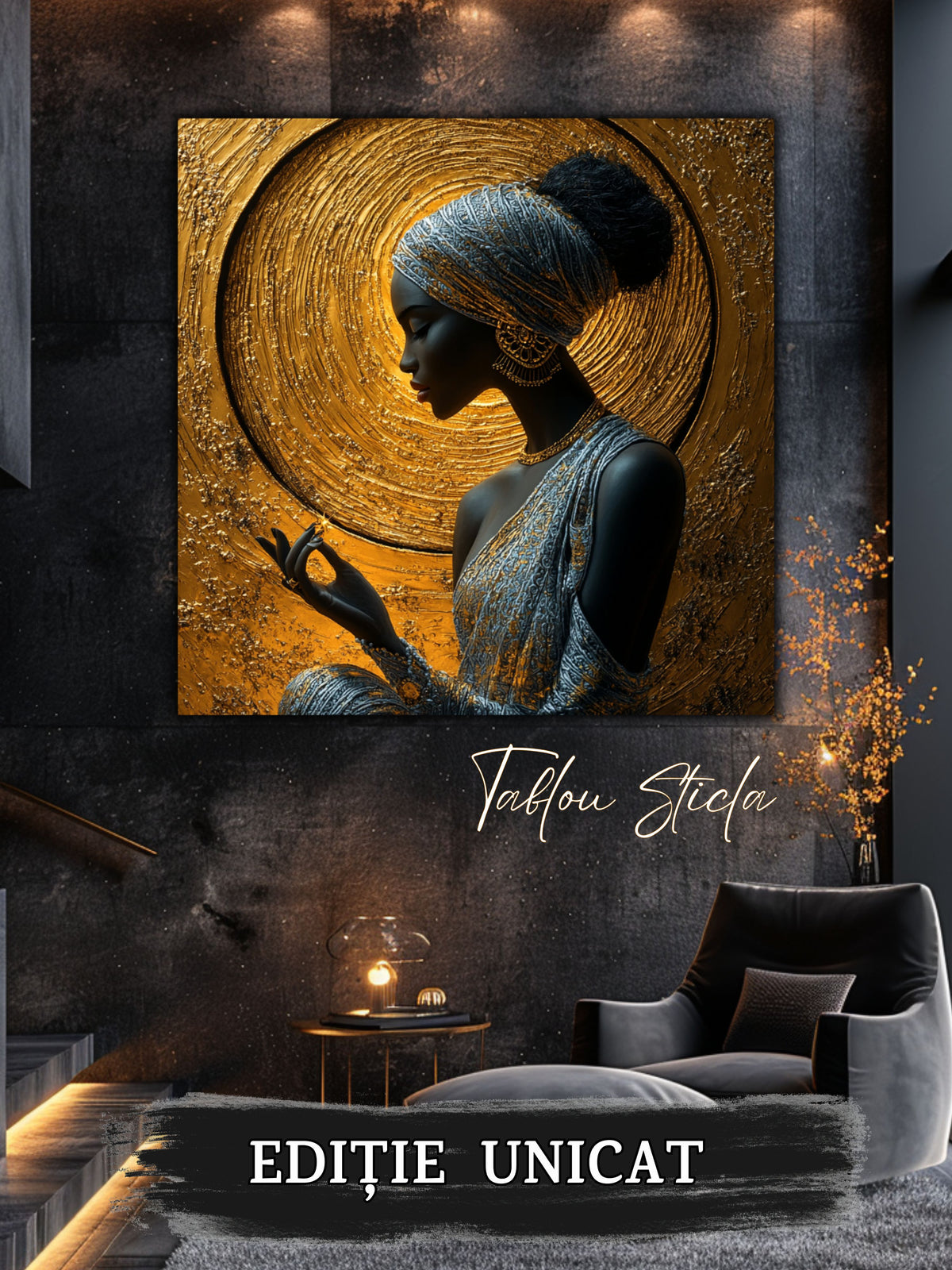 Tablou Sticla - Aurum Divinum - 10