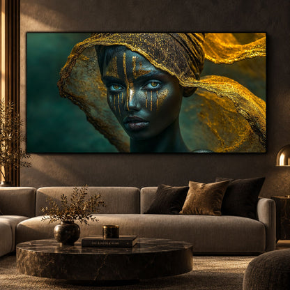 Tablou Dormitor Elegant – Golden Stillness