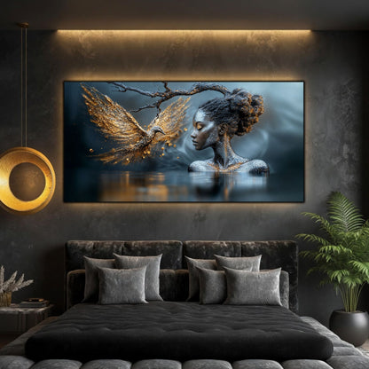 Tablou Modern Living Arborele cu Frunze de Lumină