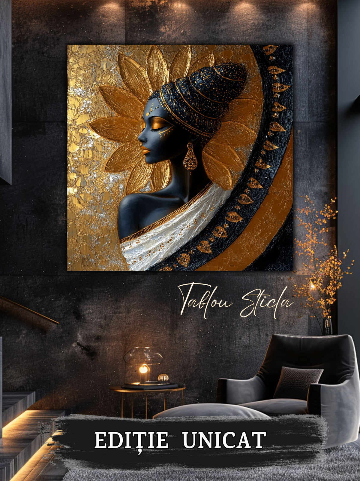 Tablou Sticla - Aurum Divinum - 03