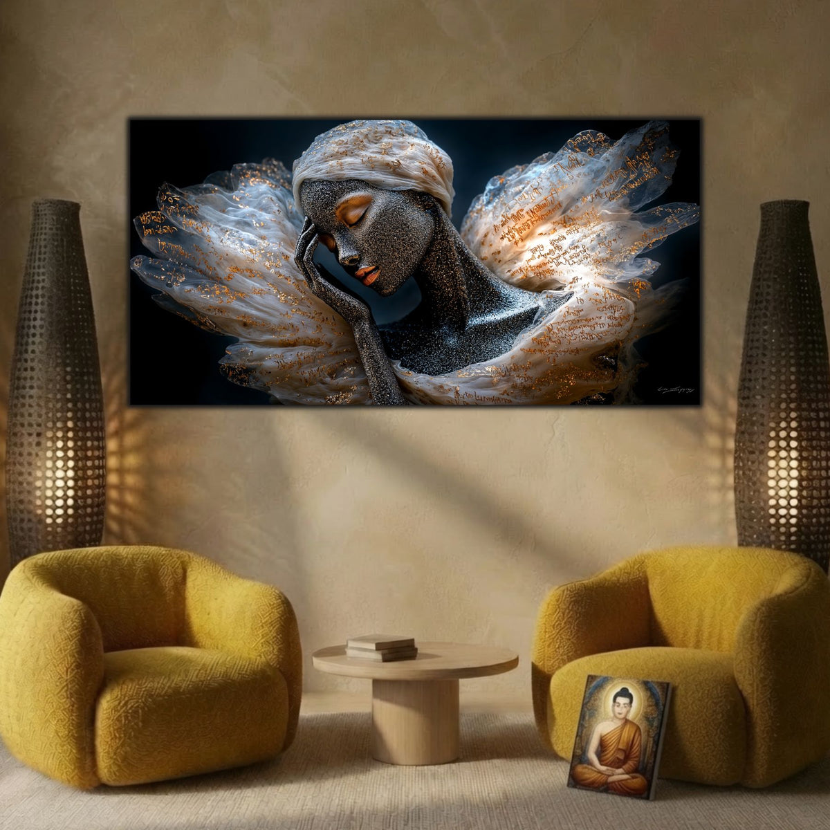 Tablou Elegant Living Tăcerea Scrisă în Lumină