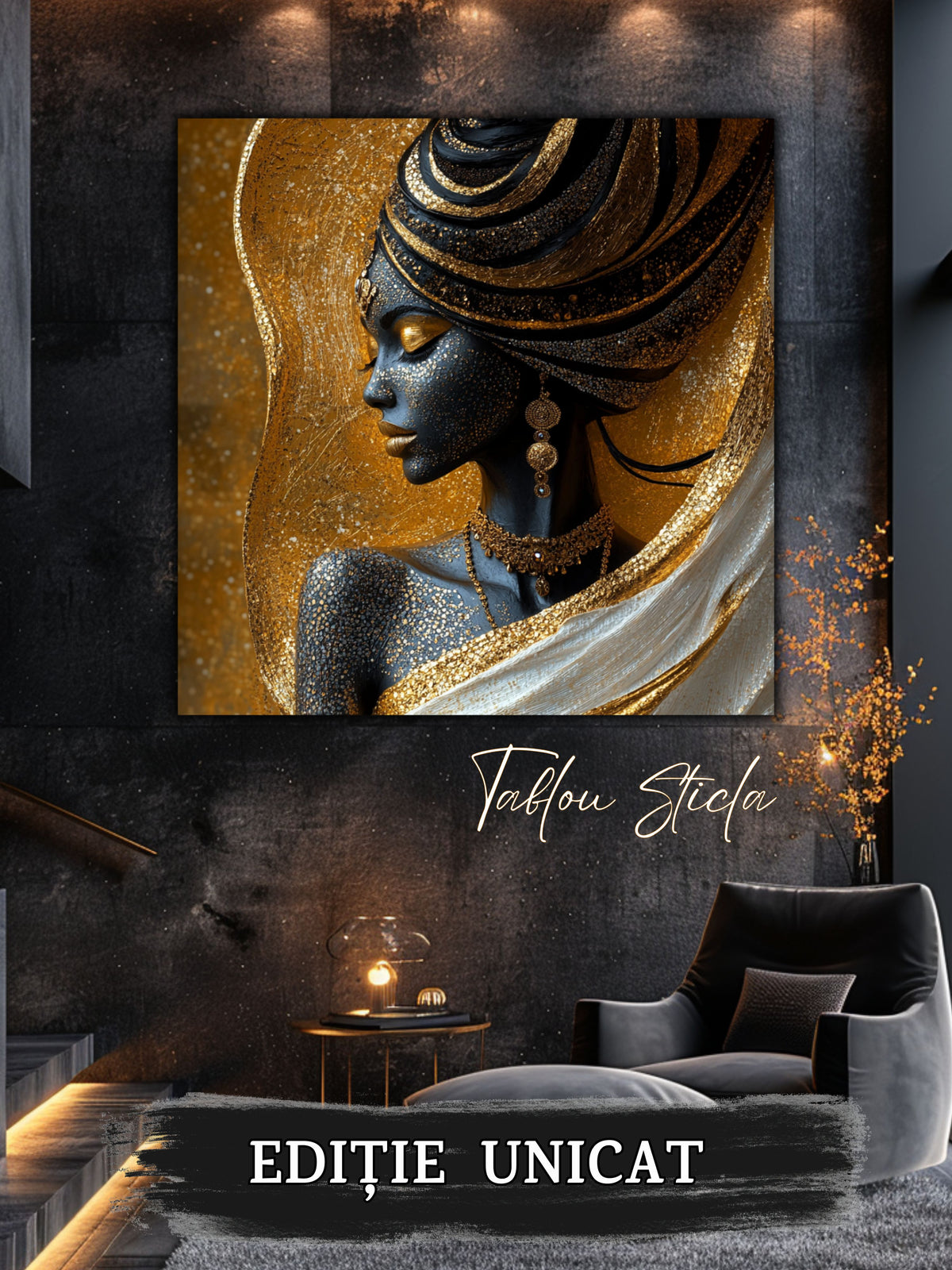 Tablou Sticla - Aurum Divinum - 09