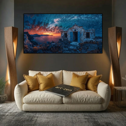 Tablou Living Sticlă – Ember Ruins