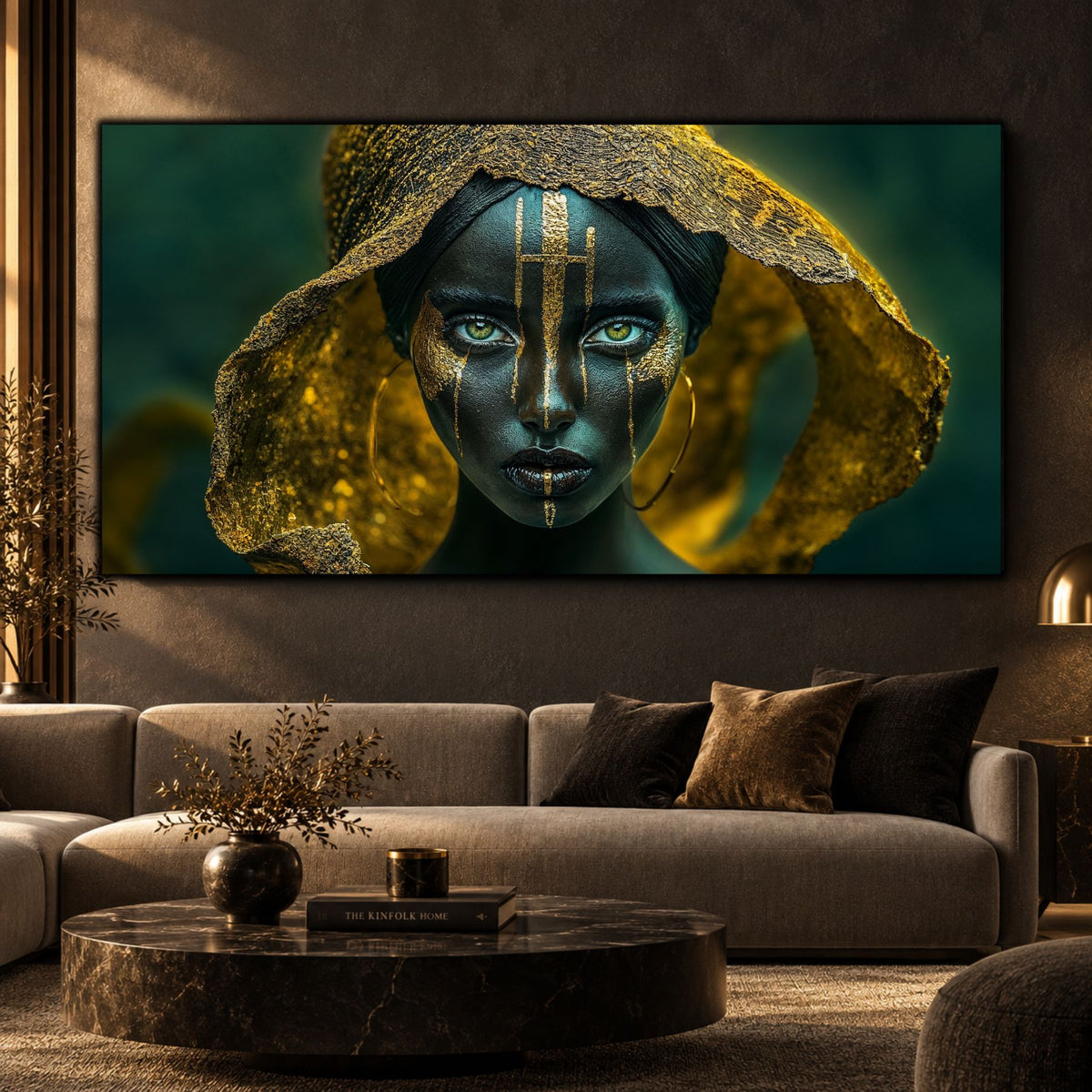 Tablou Dormitor Elegant – Gilded Axis