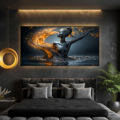 Tablou Modern Living Spirala Renașterii Aurii