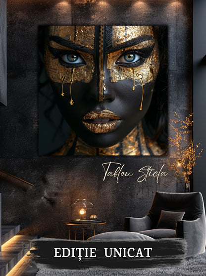 Tablou living elegant Fara Marturisire din sticla securizata 4mm - mockup detaliu 5