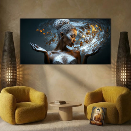 Tablou Decorativ Living Universul din Palme