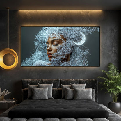 Tablou Decorativ Living Semiluna din Tăcere