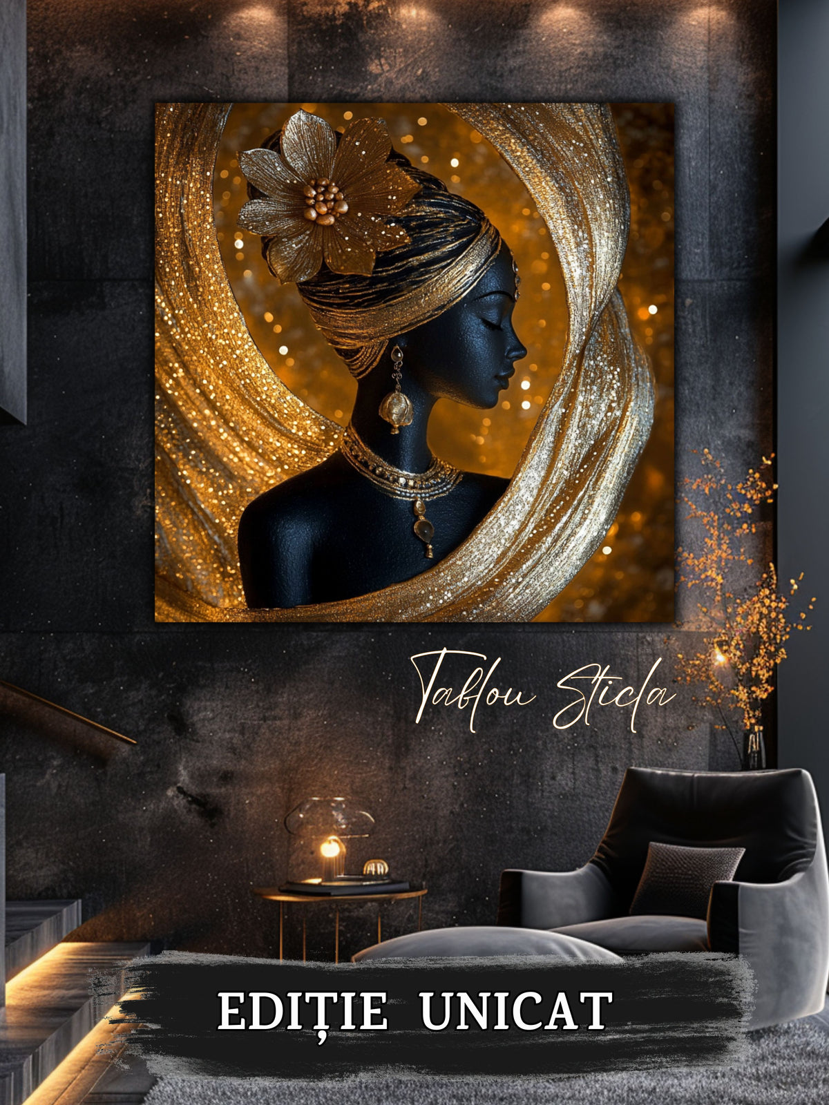 Tablou Sticla - Aurum Divinum - 01