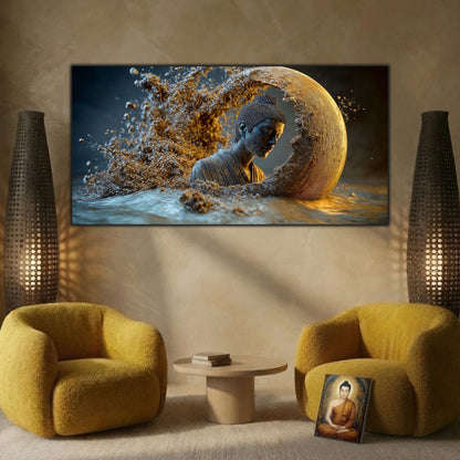 Tablou Abstract Living – Semiluna tăcerii primordiale