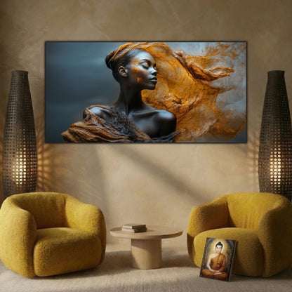 Tablou Decorativ Living Vălul de Aur