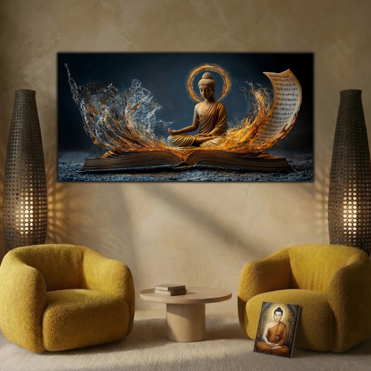 Tablou Living Elegant – Cartea din care Răsare Liniștea