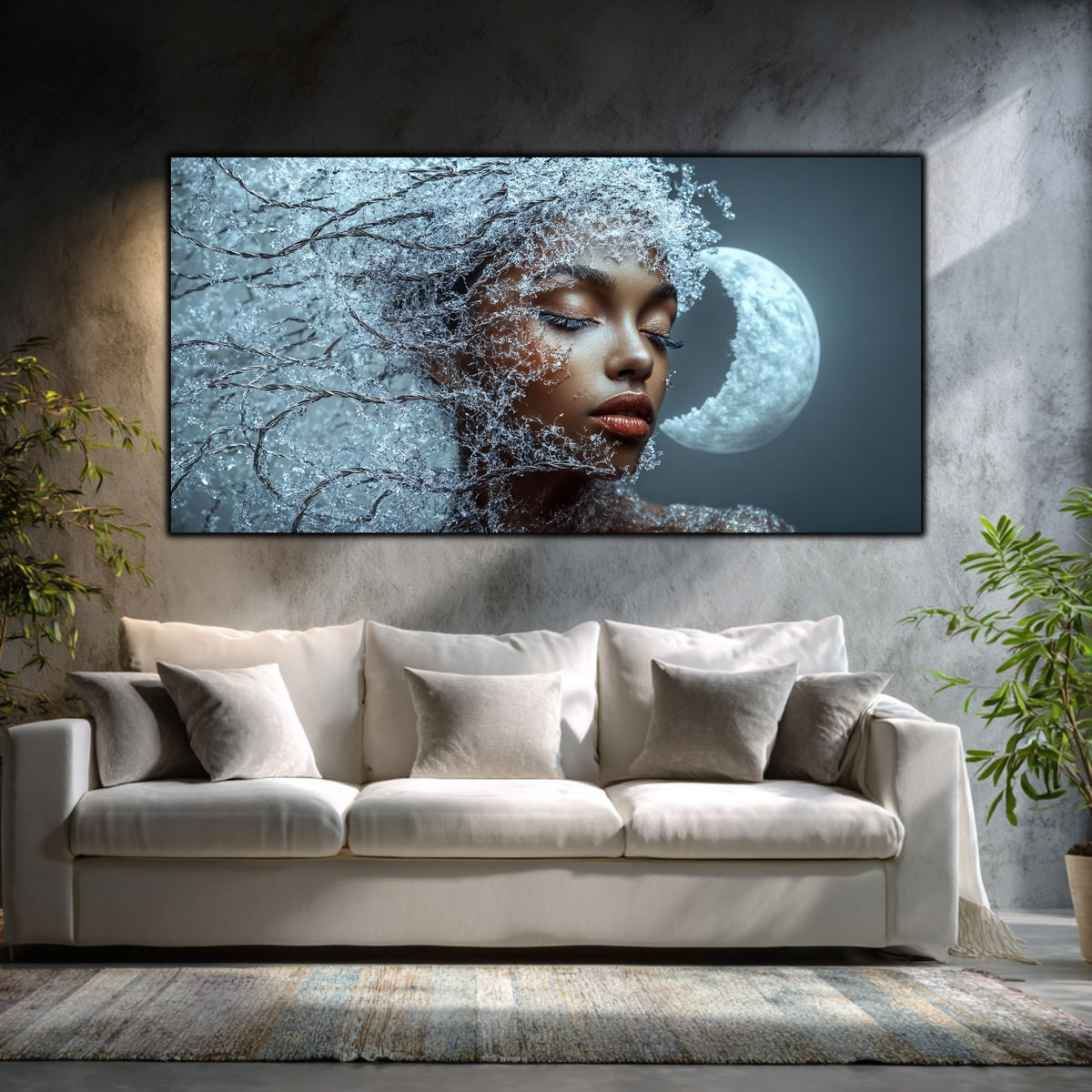 Tablou Decorativ Living Ramuri de Lună