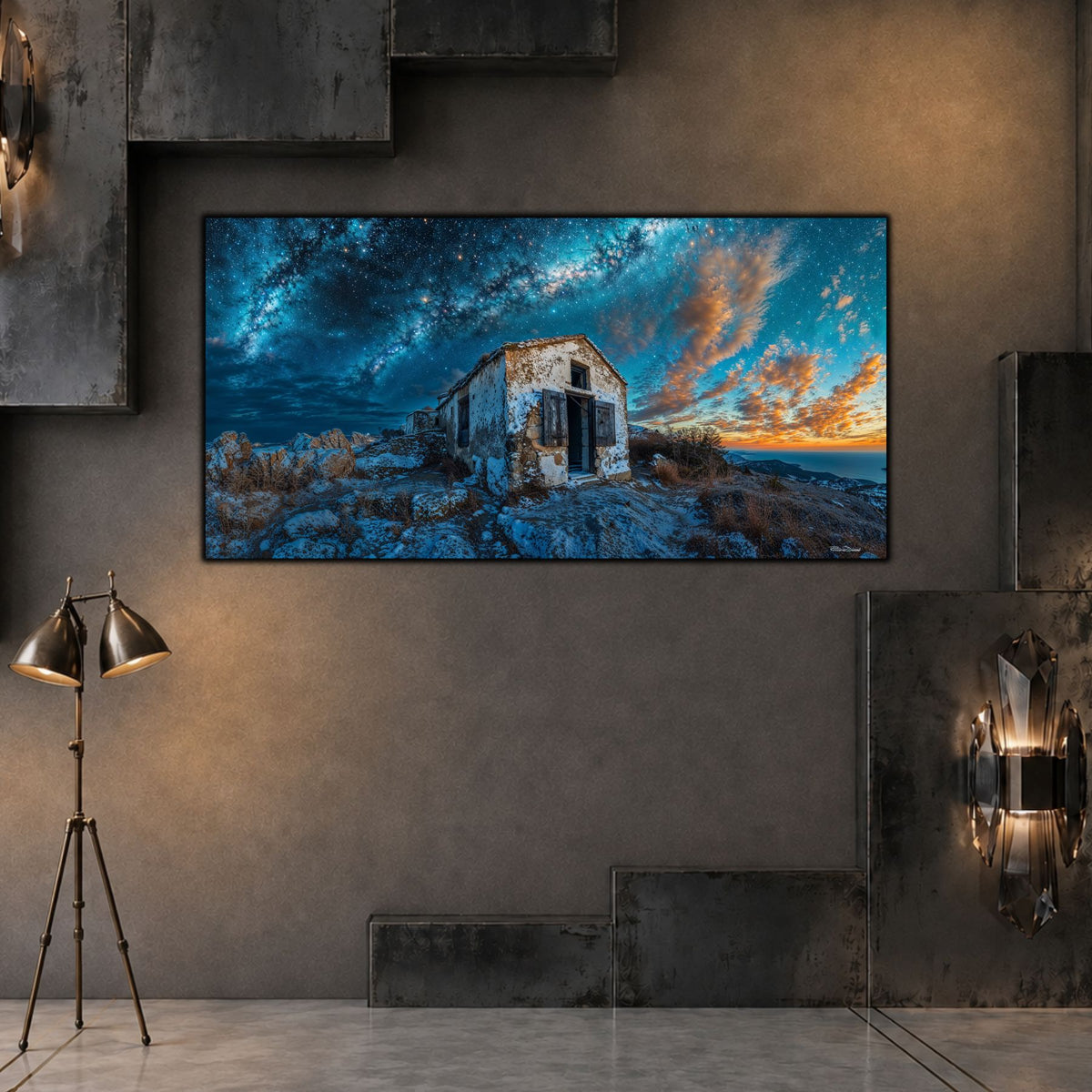 Tablou Living Sticlă – The Weathered Shelter