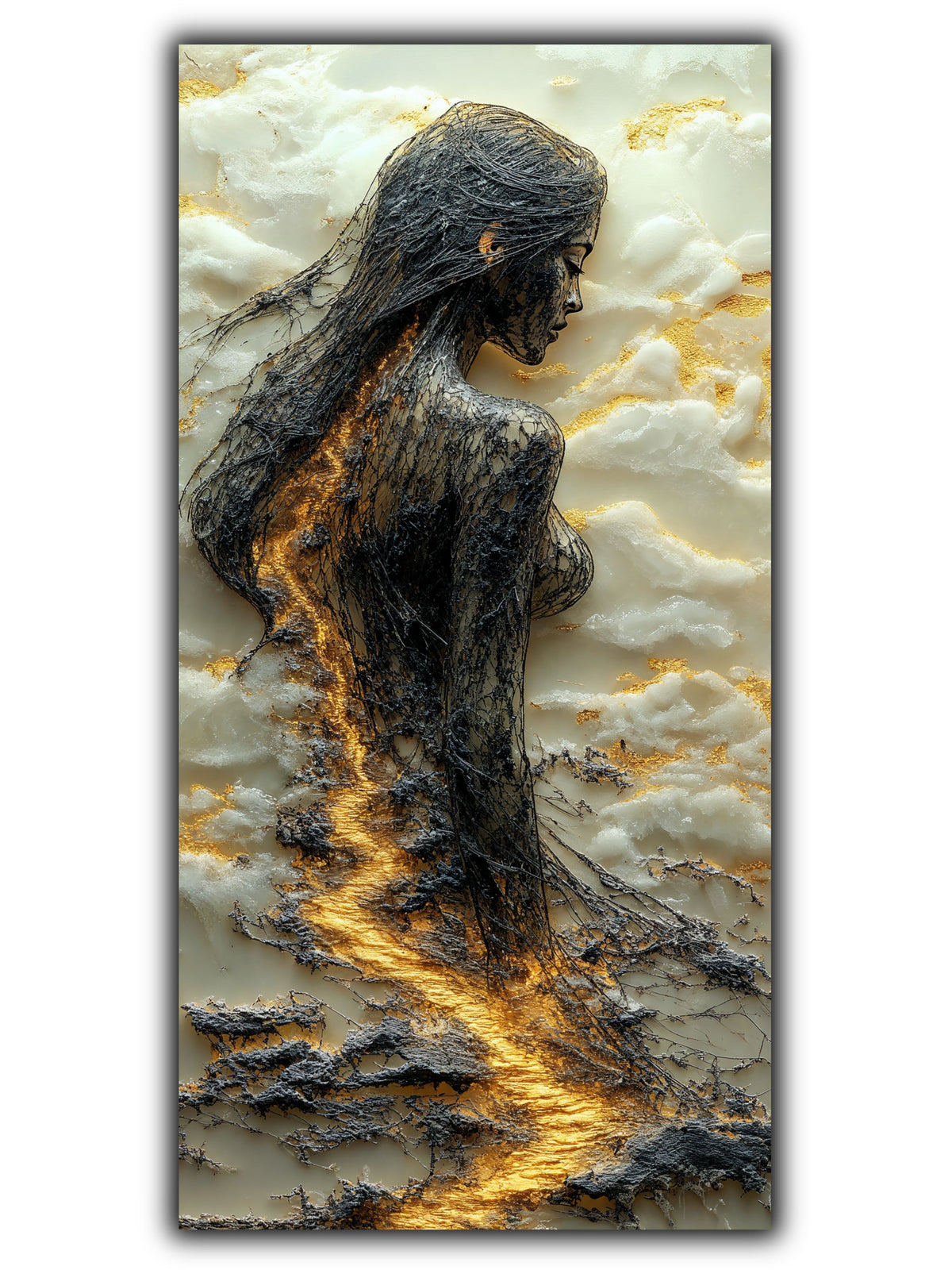 Tablou pentru sufragerie – Cinder Halo | Fragments of Becoming