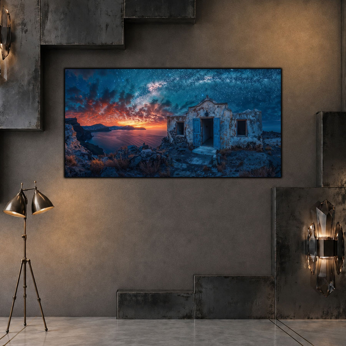 Tablou Living Sticlă – Ember Ruins