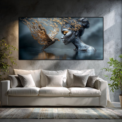Tablou Modern Living Întâlnirea cu Pasărea de Aur