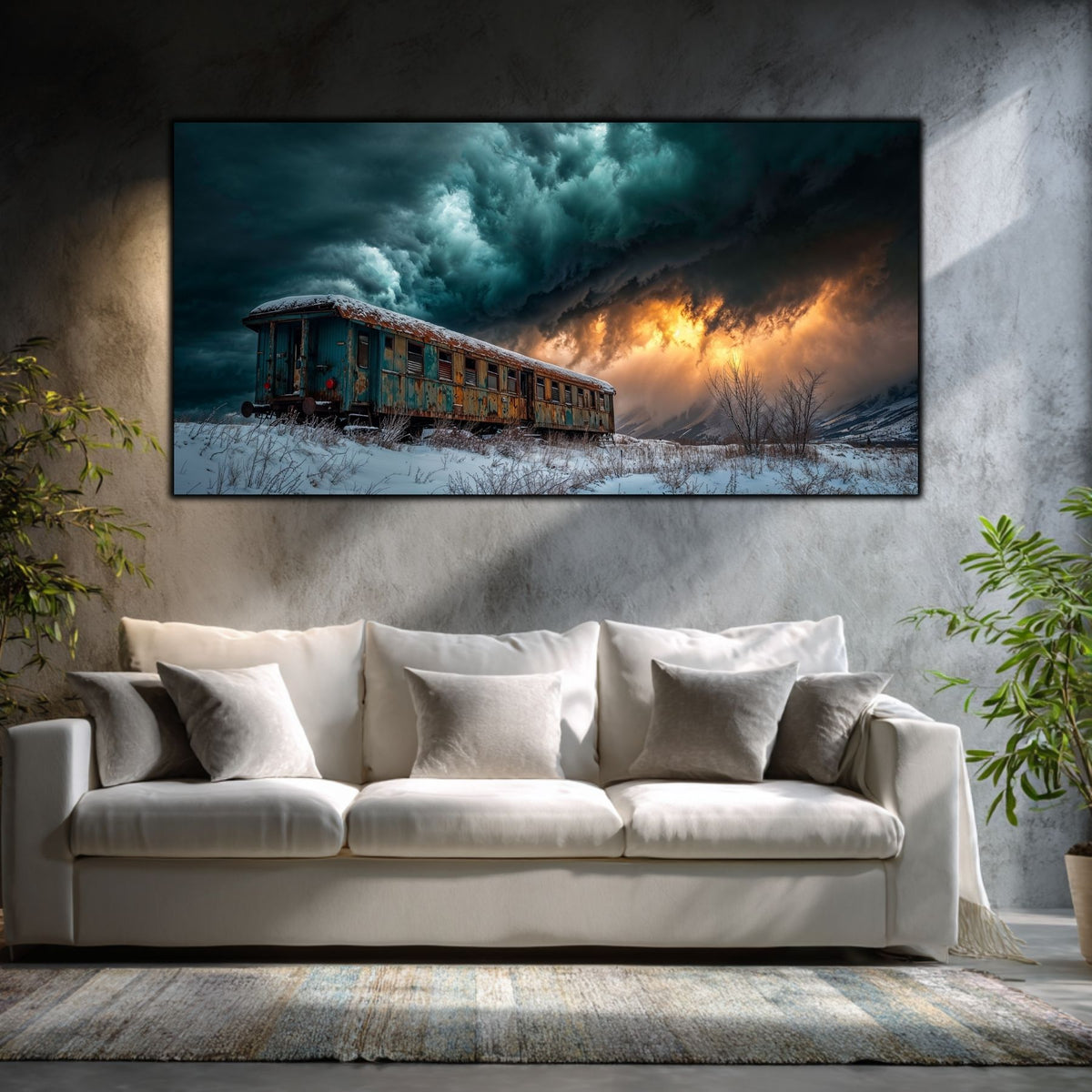 Tablou living elegant – Stormbound Carriage | The Long Way Home