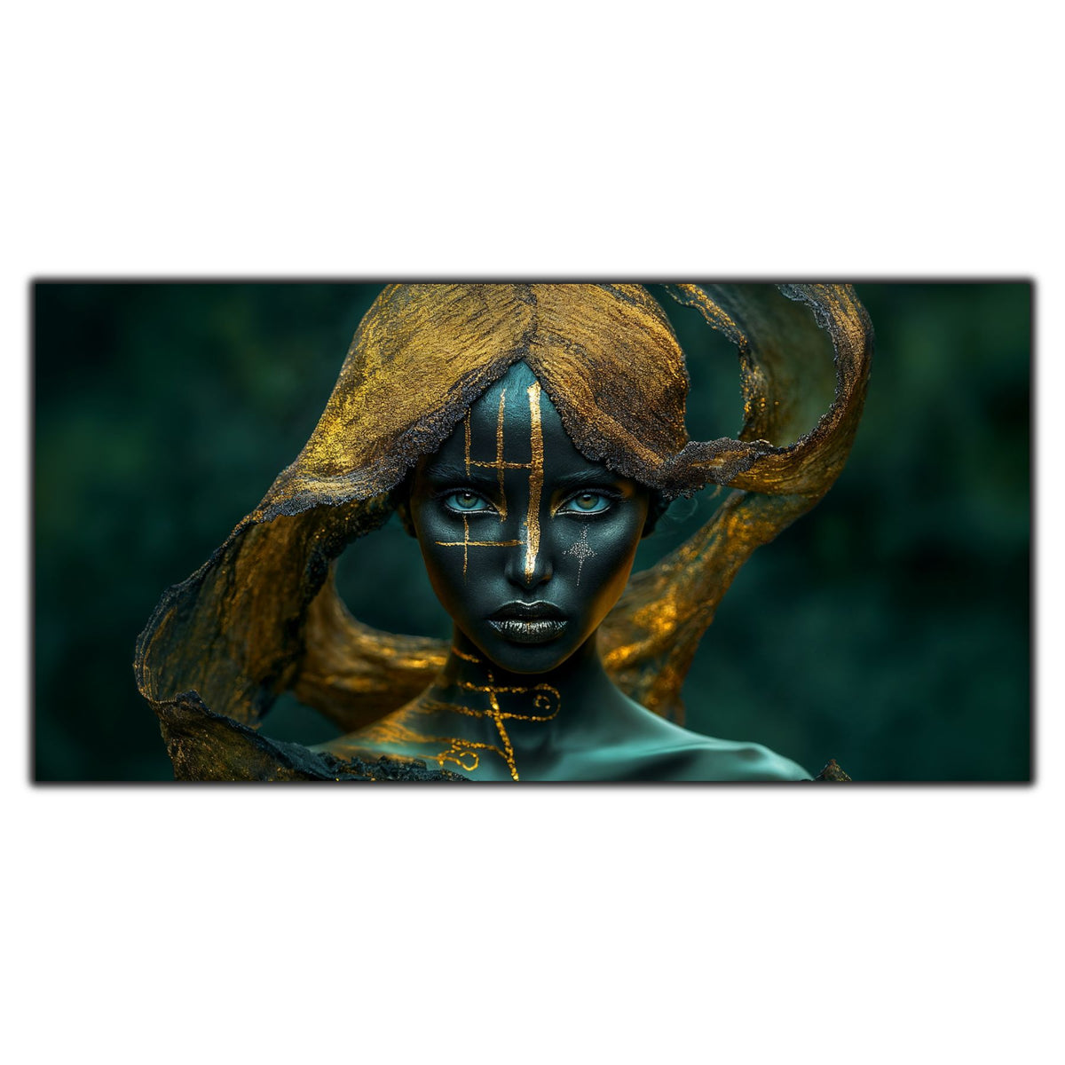 Tablou Dormitor Elegant – Emerald Oracle