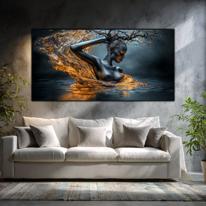 Tablou Modern Living Dansul Apelor de Aur
