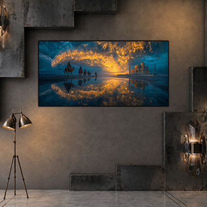 Tablou Living Sticlă – The Gilded Passage