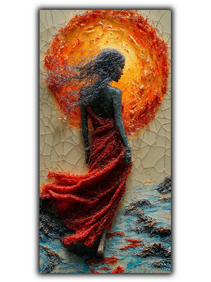 Tablou pentru sufragerie – The Burning Veil | Fragments of Becoming