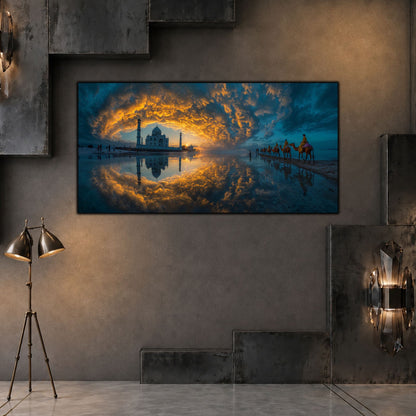 Tablou Living Sticlă – Palace in the Water