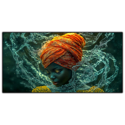 Tablou Portret Meditativ – Paza apelor de cristal