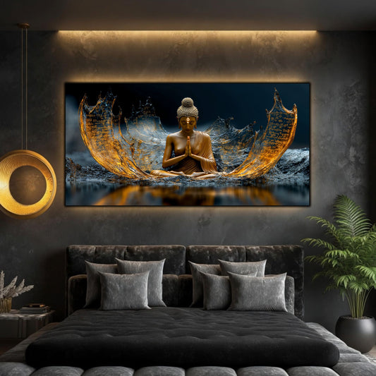Tablou Living Elegant – Mantra dintre Aripi de Aur