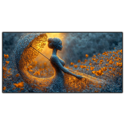 Tablou Dormitor Relaxant – Reziliența sanctuarului de ambră