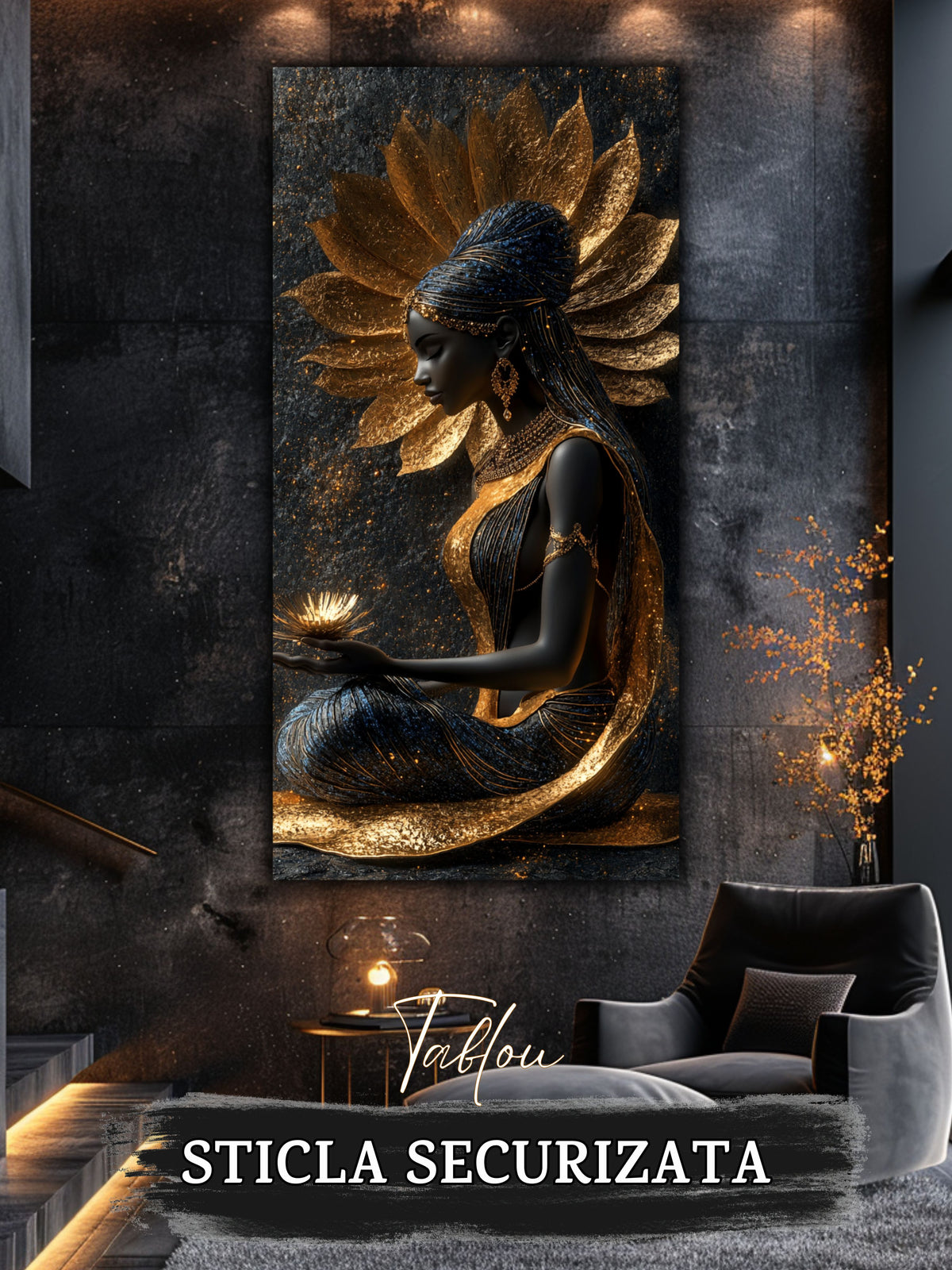 Tablou Sticla  - Aurum Divinum - 21