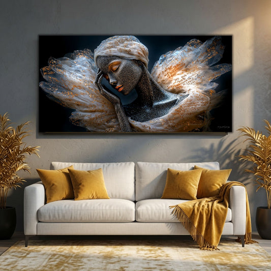 Tablou Elegant Living Tăcerea Scrisă în Lumină