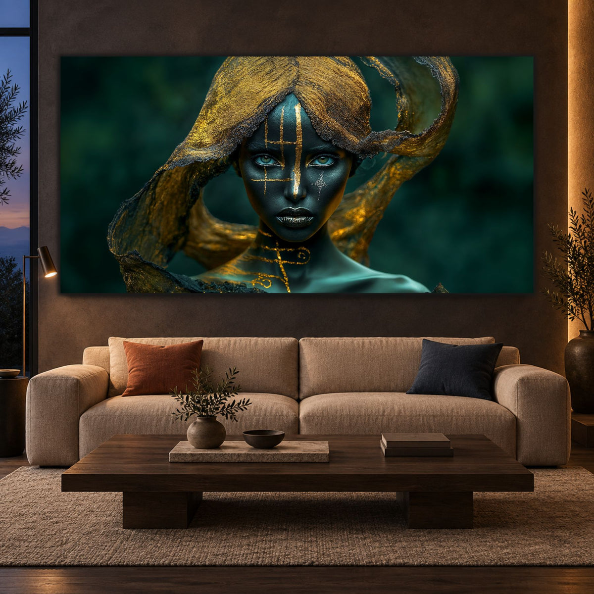 Tablou Dormitor Elegant – Gilded Axis
