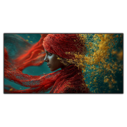 Tablou Dormitor Elegant – Crimson Unfolding