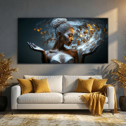 Tablou Decorativ Living Universul din Palme