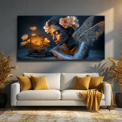 Tablou Elegant Living Oglinda Gândurilor de Aur