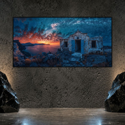 Tablou Living Sticlă – Ember Ruins