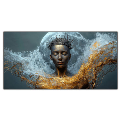 Tablou Sticlă Securizată – Lunar Balance