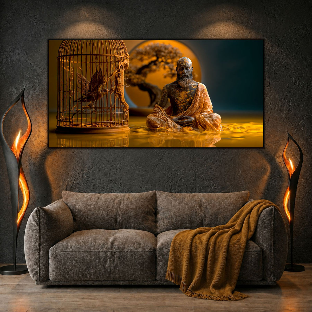 Tablou Modern Living – Zborul uitat din colivia de aur
