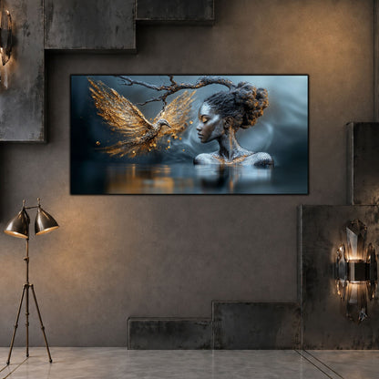 Tablou Modern Living Arborele cu Frunze de Lumină