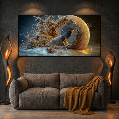 Tablou Abstract Living – Semiluna tăcerii primordiale