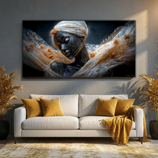 Tablou Elegant Living Înveșmântarea în Aur și Tăcere