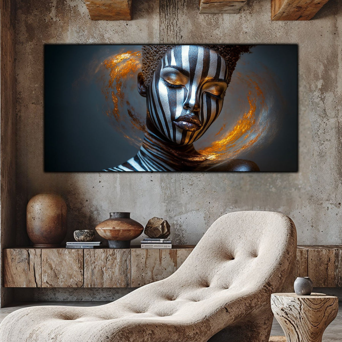 Tablou Sticla Securizata – Tablou Elegant pt Dormitor si Living - Dark StarDust No17