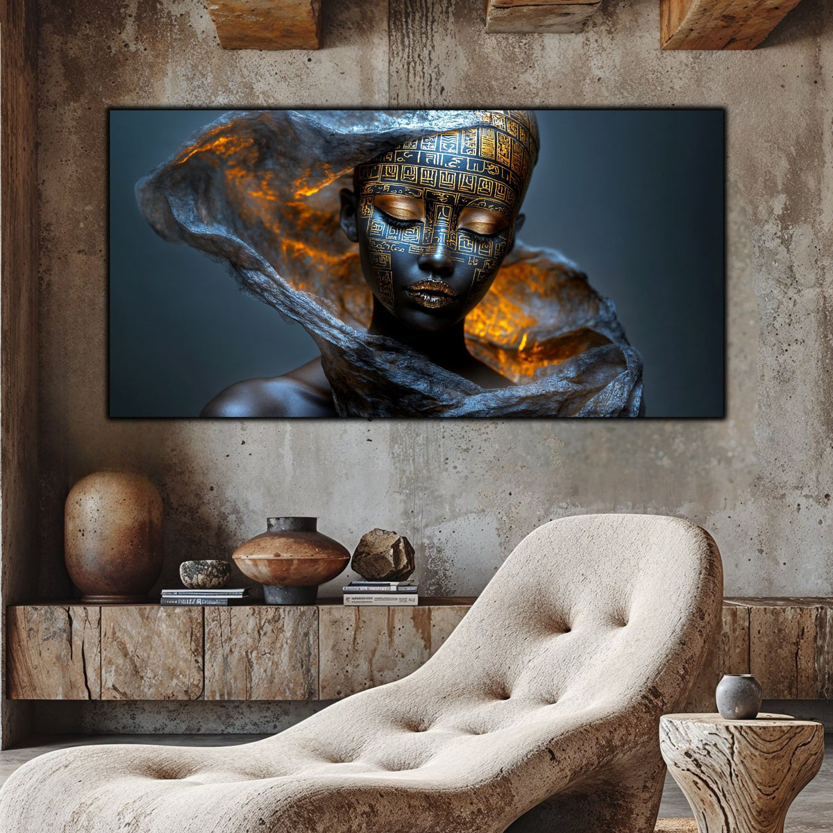 Tablou Sticla Securizata – Tablou Elegant pt Dormitor si Living - Dark StarDust No18