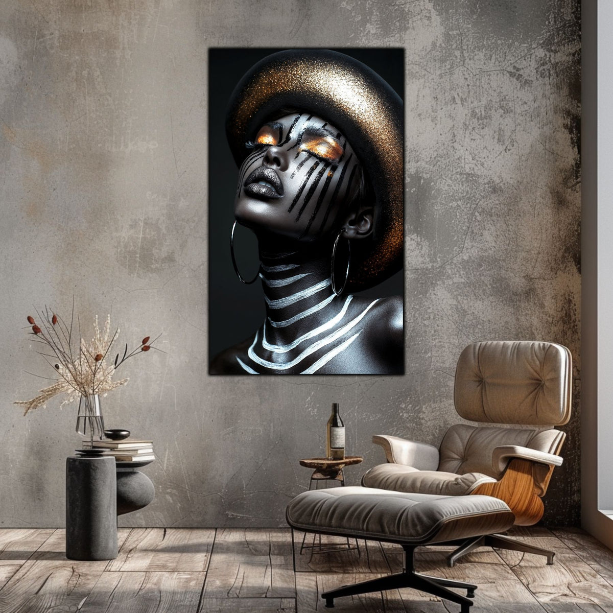 Dark Glow - Tablou Elegant pentru Living Modern - Tablou din Sticla