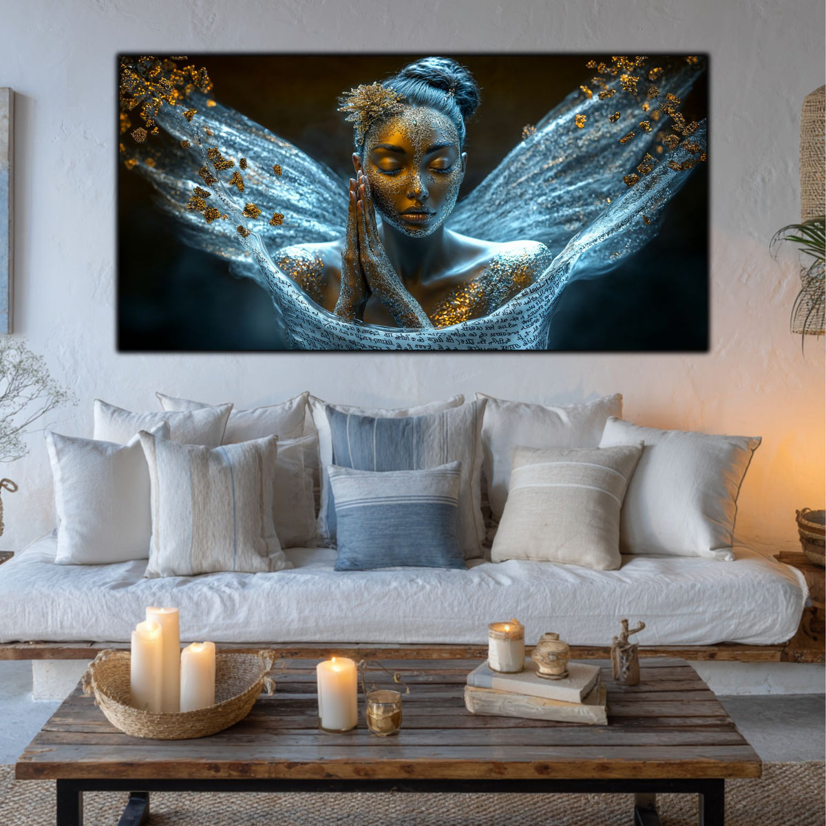 Beyond Meditation - Tablouri moderne pe sticla securizata pentru living contemporan NO03