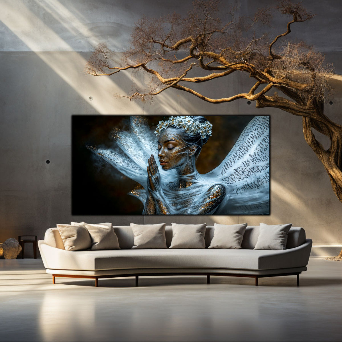 Beyond Meditation - Tablouri moderne pe sticla securizata pentru living contemporan NO02