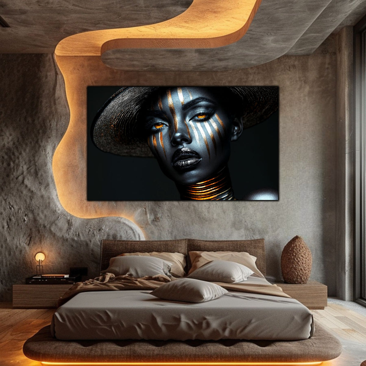 Dark Glow - Tablou elegant pentru living modern - Decor Contemporan Abstract